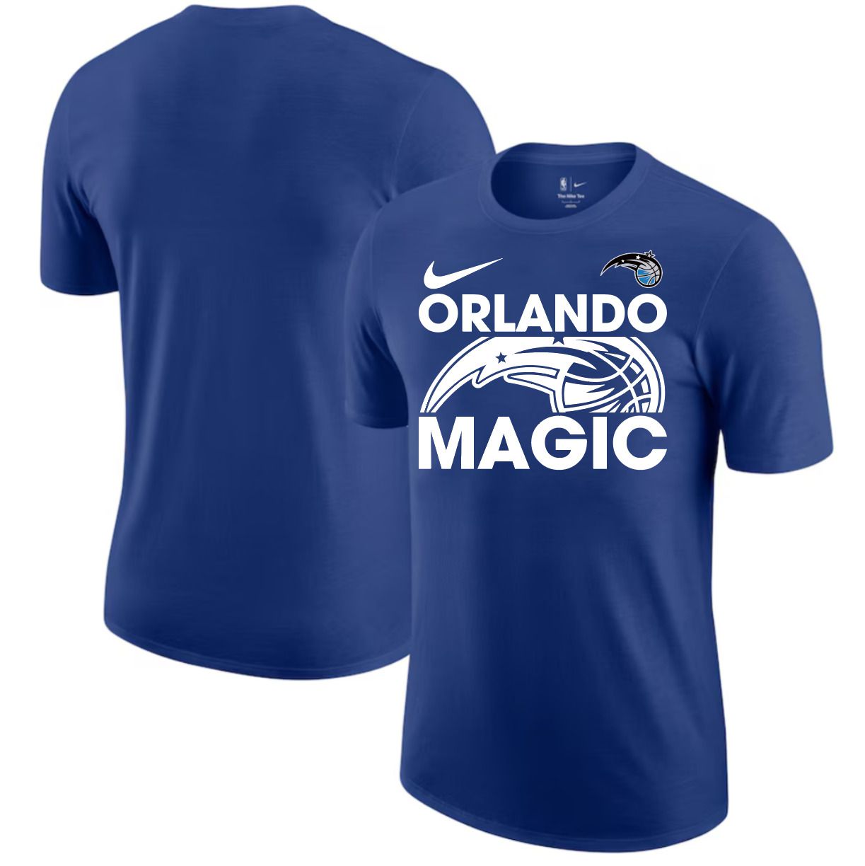 Men 2025 NBA Orlando Magic Blue Nike T shirts style 1